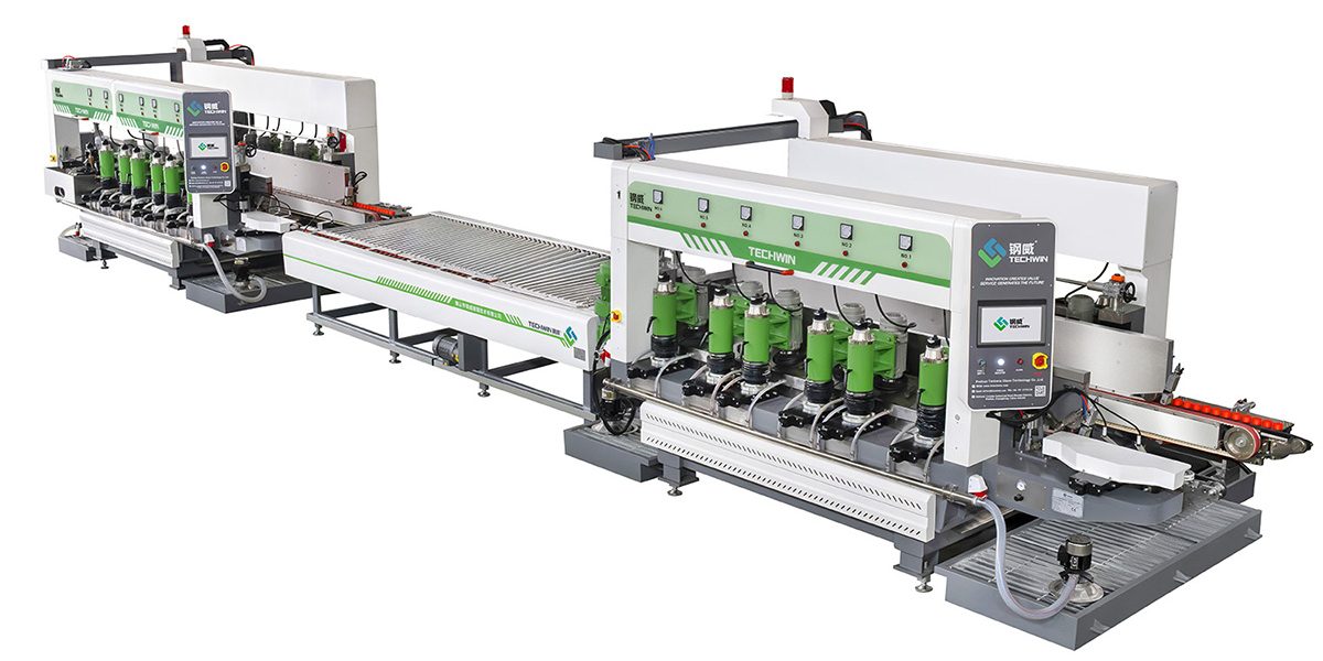 Glass pencil edging line